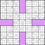 Voorbeeld Samurai Sudoku